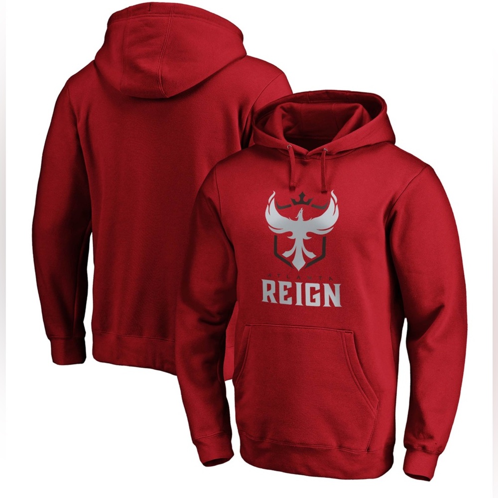 Fanatics Atlanta Reign Primary Team Identity Mens Pullover Hoodie red size large